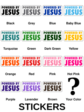 Powered By Jesus Stickers
